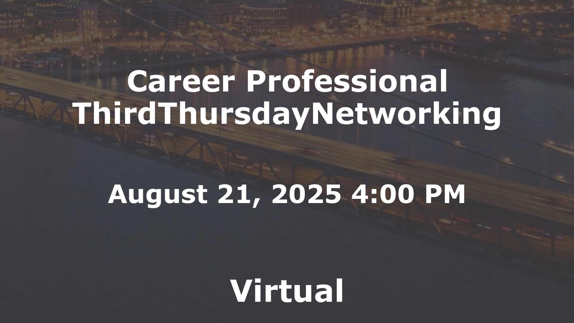 Career Professional ThirdThursdayNetworking  event image
